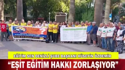 “EŞİT EĞİTİM HAKKI HER GEÇEN GÜN DAHA DA ZORLAŞIYOR”