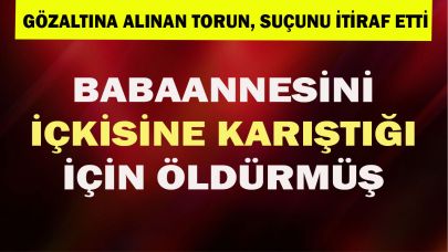 Babaannesini başına tüple vurarak öldürdü