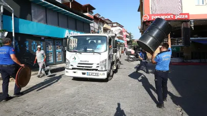 PAMUKKALE’DE KALDIRIM İŞGALLERİNE SIKI DENETİM