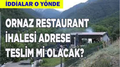 Ornaz’daki restaurant ihalesi adrese teslim mi olacak?