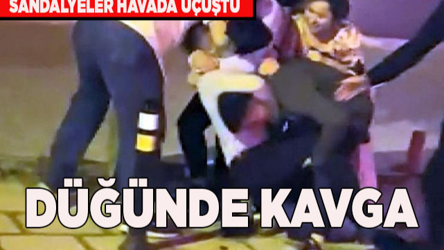 Alkol kavgasında gelin ve damat tarafı birbirine girdi