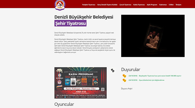 BÜYÜKŞEHİR TİYATROSU BİR TIK UZAĞINIZDA