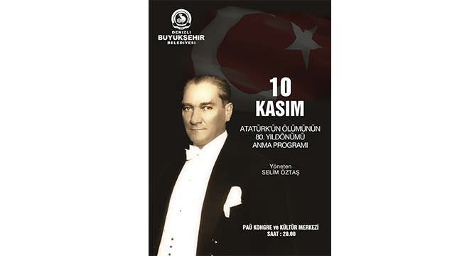 BÜYÜKŞEHİR’DEN ATATÜRK'Ü ANMA PROGRAMI