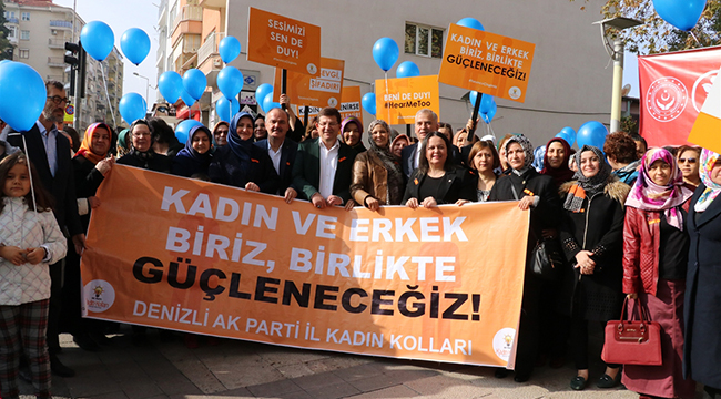 AK KADINLARDAN KADINA ŞİDDETE HAYIR YÜRÜYÜŞÜ