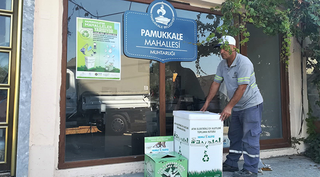 ELEKTRONİK ATIKLAR MUHTARLIKLARDA TOPLANIYOR