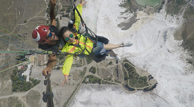 PAMUKKALE ADRENALİN TUTKUNLARINI DA CEZBEDİYOR