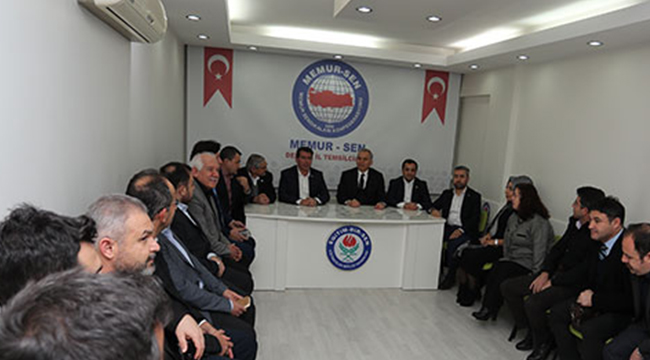 BAŞKAN ZOLAN MEMUR-SEN'i ZİYARET ETTİ