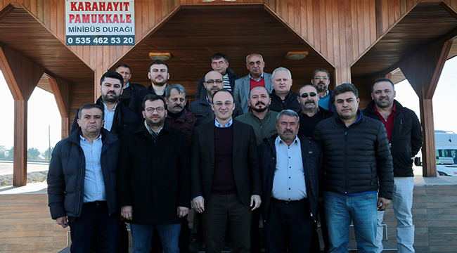 ÖRKİ MİNİBÜS ŞOFÖRLERİYLE KAHVALTIDA BULUŞTU