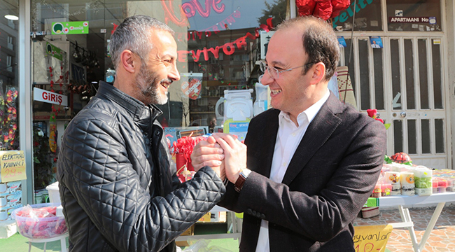ÖRKİ ESNAF ZİYARETLERİNİ SÜRDÜRÜYOR