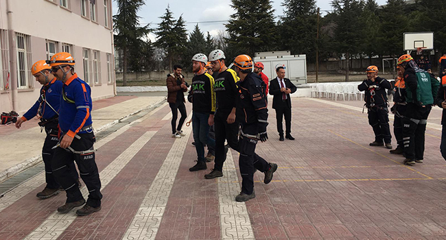 PAÜ DAK DEPREM TATBİKATINA KATILDI