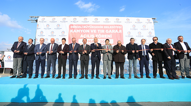 DENİZLİ, KAMYON VE TIR GARAJI’NA KAVUŞTU