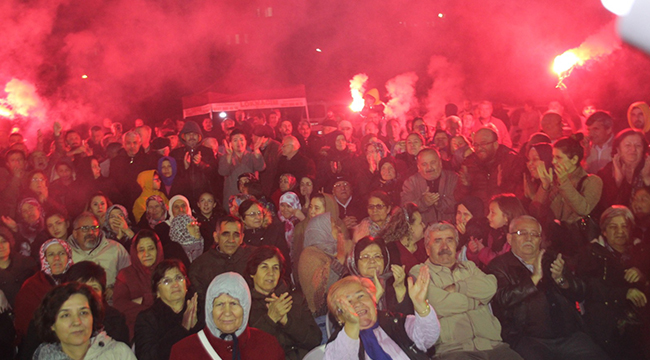 DOĞAN MEŞALE, SLOGAN VE İLGİ İLE KARŞILANDI