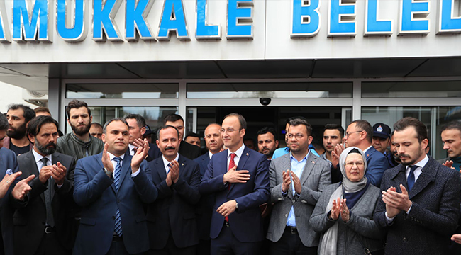 PAMUKKALE BELEDİYESİ’NDE DEVİR TESLİM