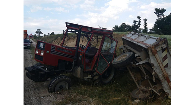 Çameli’de Traktör Kazası:1 Yaralı