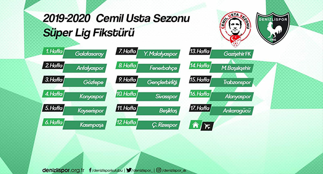 Yukatel Denizlispor’un İlk Maçı Kendi Sahasında