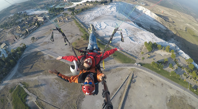 PAMUKKALE ADRENALİN TUTKUNLARINI DA CEZBEDİYOR