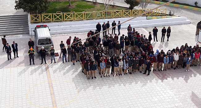 PAÜ DAK DEPREM TATBİKATINA KATILDI