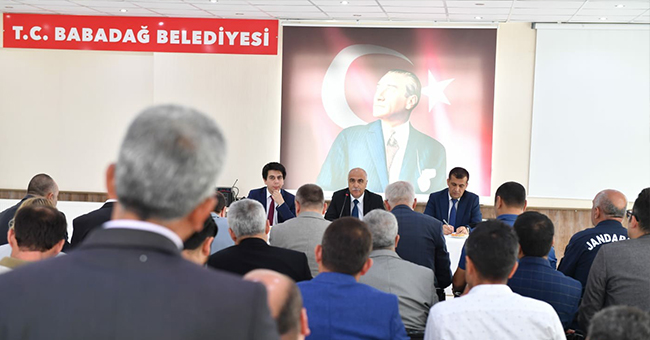 Vali Karahan, Babadağ ve Sarayköy Muhtarlar İle Bir araya Geldi