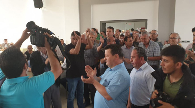 Serinhisarda  Beton Tesisi Protestosu