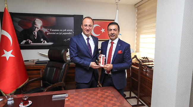 DTO'dan Başkan Örki'ye Tebrik Ziyareti