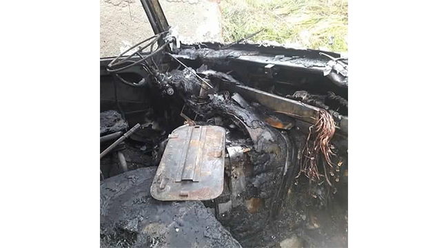 MİNİBÜS YANGINI PANİĞE NEDEN OLDU