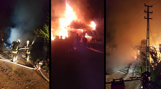 YANGINDA 2 EV KULLANILAMAZ HALE GELDİ