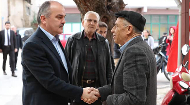 BAŞKAN GÜRLESİN’DEN ESNAFLARA ZİYARET