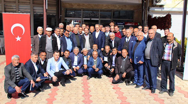 AKYOL MUHTARLARLA VEDA TOPLANTISI YAPTI