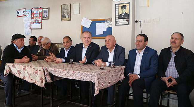 GÜRLESİN, MAHALLE ZİYARETLERİNİ SÜRDÜRÜYOR