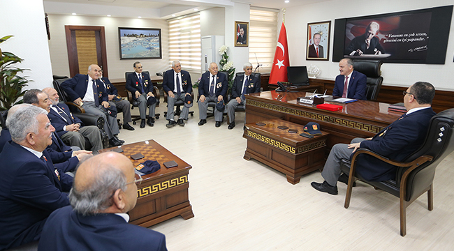GAZİLERDEN, BAŞKAN GÜRLESİN’E TEŞEKKÜR ZİYARETİ
