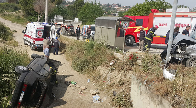 Denizli'de Trafik Kazası: 6 Yaralı