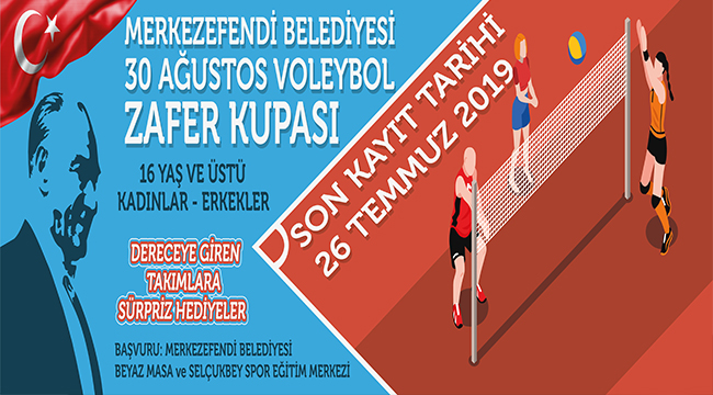 Merkezefendi Voleybol Zafer Kupası Kayıtları Başladı