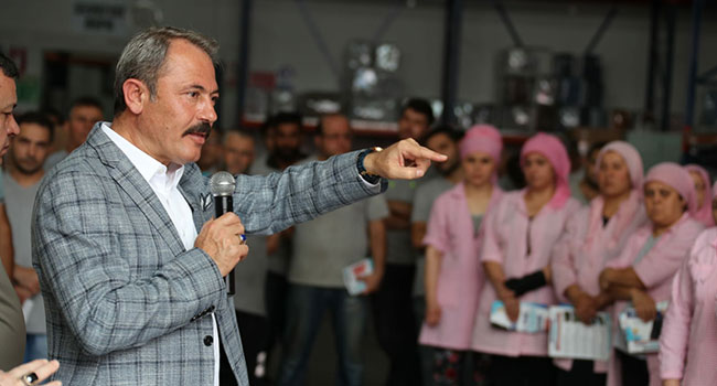 TİN, FABRİKA ÇALIŞANLARI İLE BULUŞTU