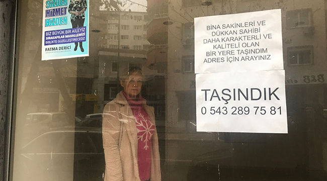 BİNA SAKİNLERİ YÜZÜNDEN İŞYERİNİ TAŞIDI