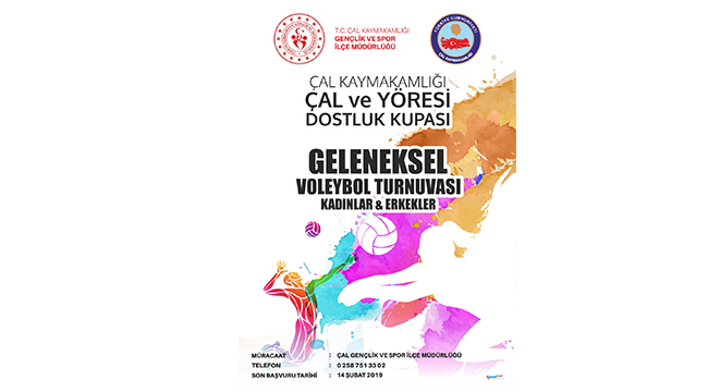 ÇAL’DA VOLEYBOL HEYECANI BAŞLIYOR