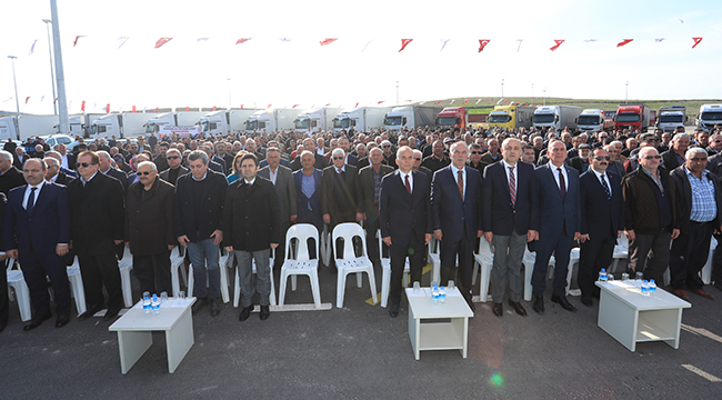 DENİZLİ, KAMYON VE TIR GARAJI’NA KAVUŞTU