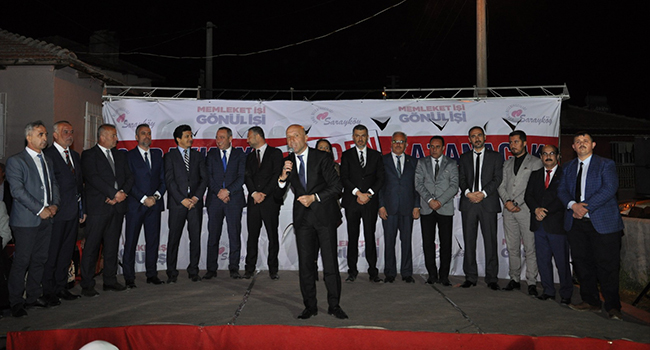 ÖZBAŞ TOSUNLAR’DA TEZAHÜRATLARLA KARŞILANDI