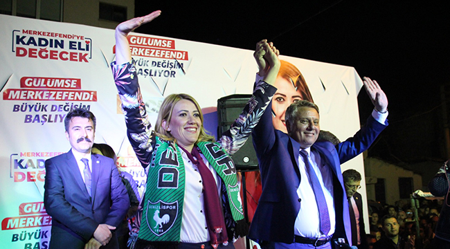 YÜZLERCE MERKEZEFENDİLİ MİTİNGE AKIN ETTİ