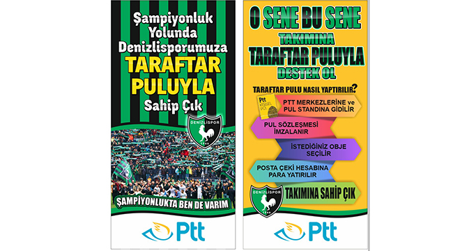DENİZLİSPOR TARAFTARLARI KİŞİSEL PUL BASTIRACAK
