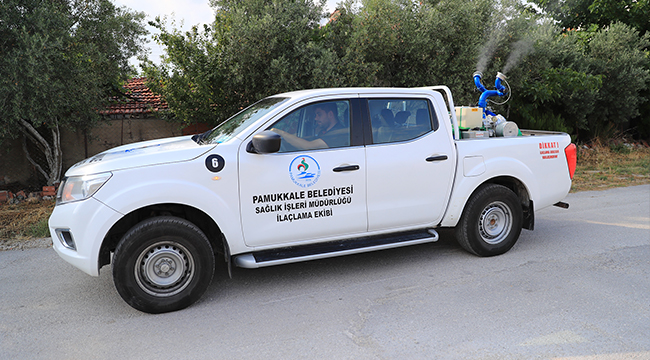 Pamukkale Belediyesi’nden İlaçlama Seferberliği