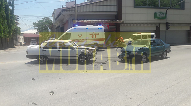 1.Sanayi Sitesi Köprülü Kavşak’ta Kaza