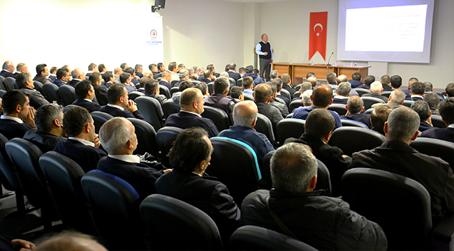 BÜYÜKŞEHİR'DEN OTOBÜS ŞOFÖRLERİNE TRAFİK EĞİTİMİ