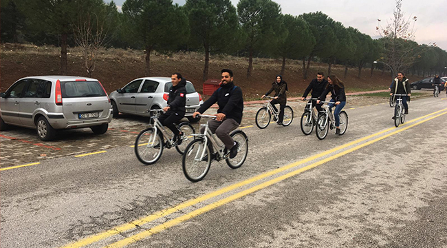 SAĞLIKLI YAŞAM İÇİN PEDAL ÇEVİRDİLER