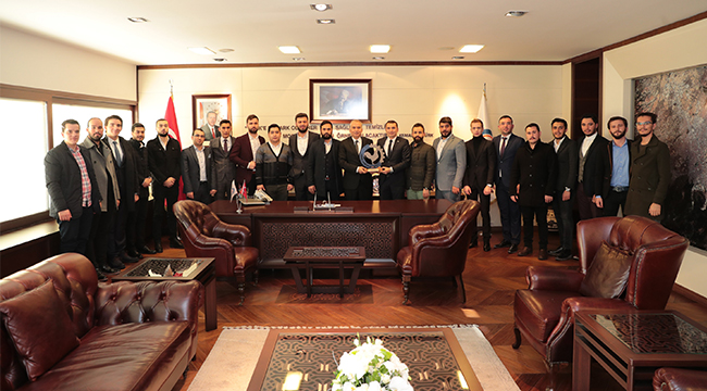 BAŞKAN ZOLAN GENÇ ASKON YÖNETİMİNİ AĞIRLADI