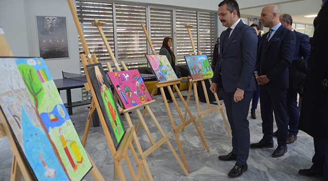 SARAYKÖYLÜ ÖĞRENCİLER RESİMLERİYLE FARKINDALIK YARATTI