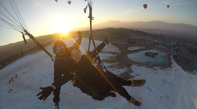 PAMUKKALE ADRENALİN TUTKUNLARINI DA CEZBEDİYOR