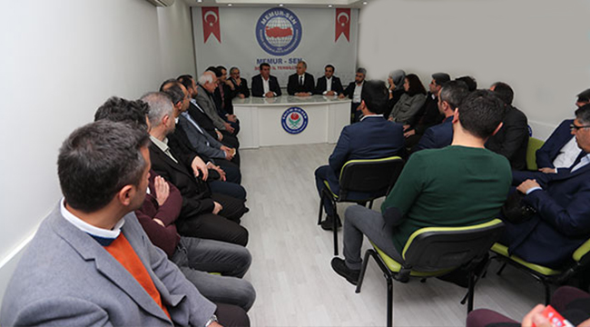 BAŞKAN ZOLAN MEMUR-SEN'i ZİYARET ETTİ