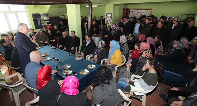 BAŞKAN ZOLAN BULDANLILAR İLE BULUŞTU