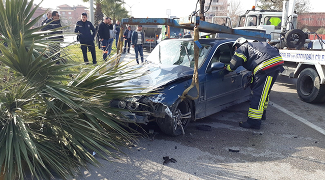 PAMUKKALE’DE TRAFİK KAZASI: 1 YARALI