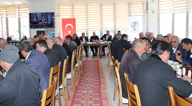 AKYOL MUHTARLARLA VEDA TOPLANTISI YAPTI